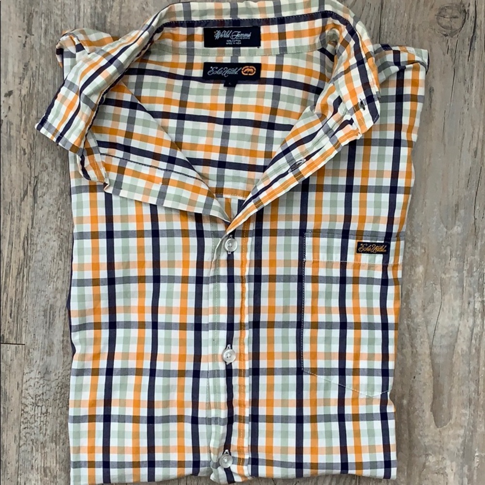 World famous echo short sleeve button up